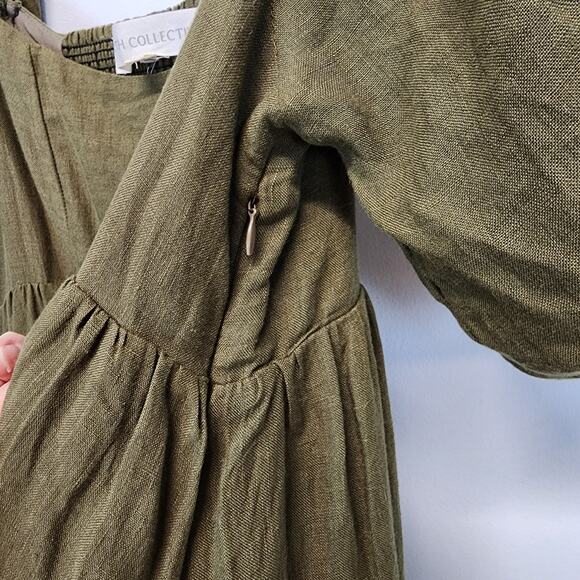 Elegant Olive Green Maxi Dress - Picture 7 of 12